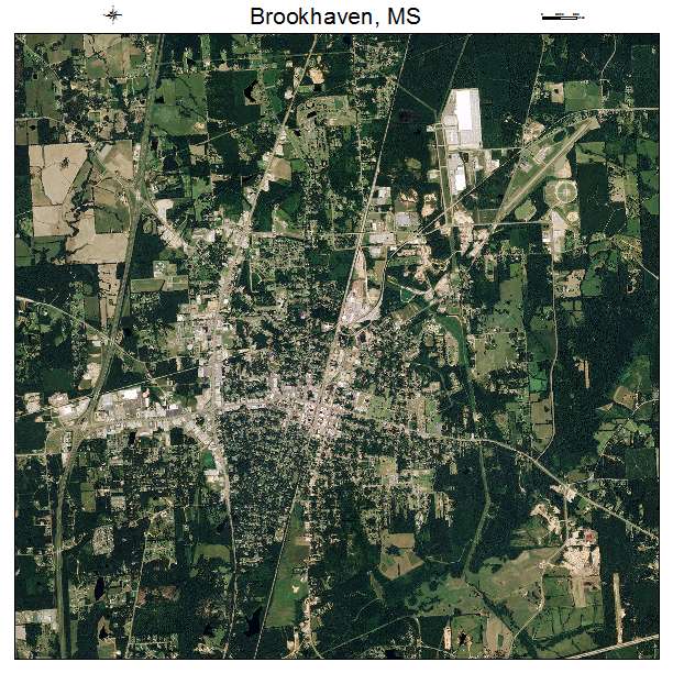 Brookhaven, MS air photo map
