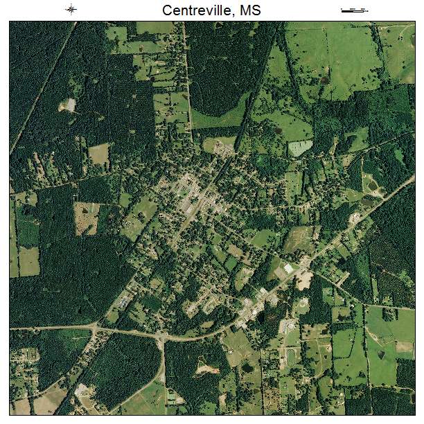 Centreville, MS air photo map