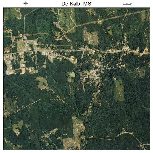 De Kalb, MS air photo map
