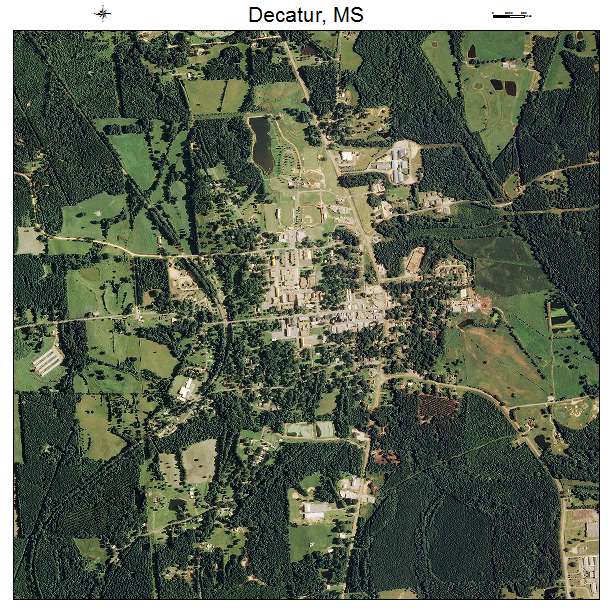 Decatur, MS air photo map