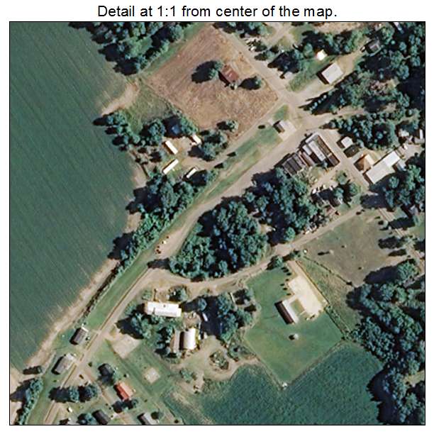 Alligator, Mississippi aerial imagery detail