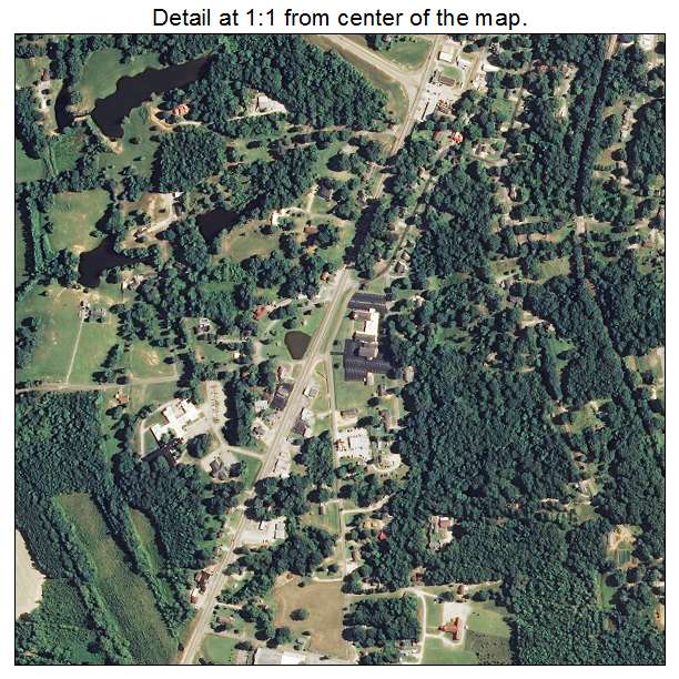 Baldwyn, Mississippi aerial imagery detail