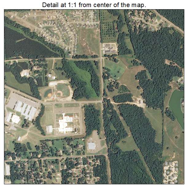 Batesville, Mississippi aerial imagery detail