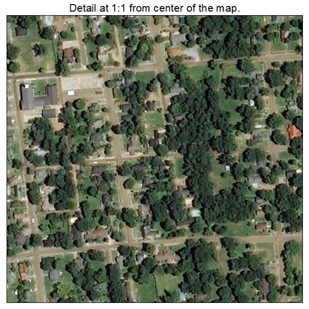 Belzoni, Mississippi aerial imagery detail