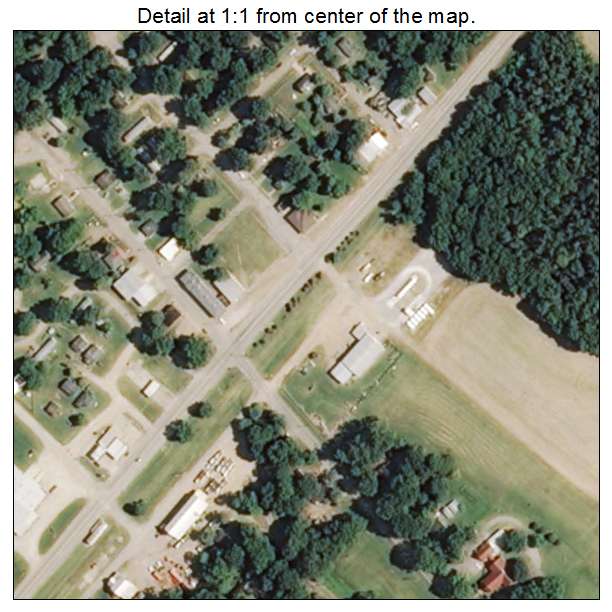 Benoit, Mississippi aerial imagery detail