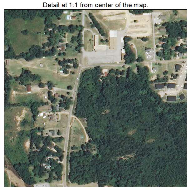 Byhalia, Mississippi aerial imagery detail