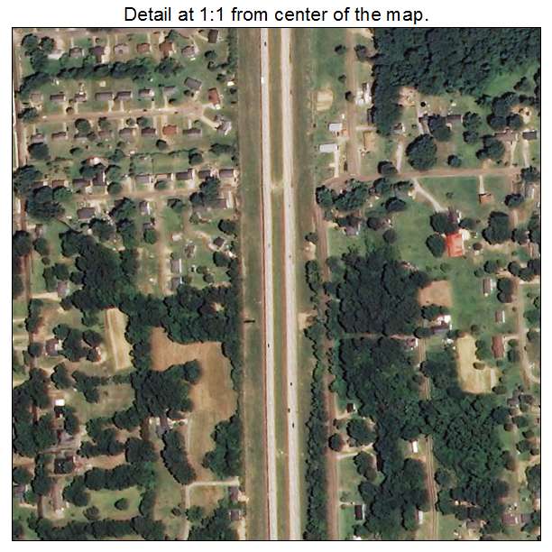 Coldwater, Mississippi aerial imagery detail