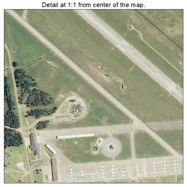 Columbus AFB, Mississippi aerial imagery detail