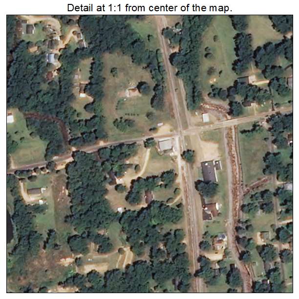 Courtland, Mississippi aerial imagery detail