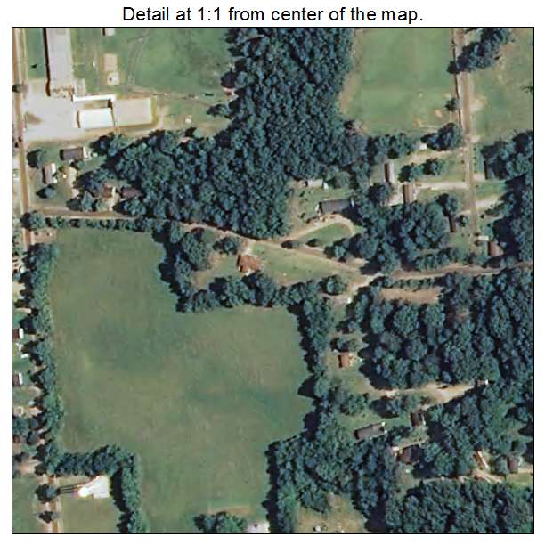 Crawford, Mississippi aerial imagery detail