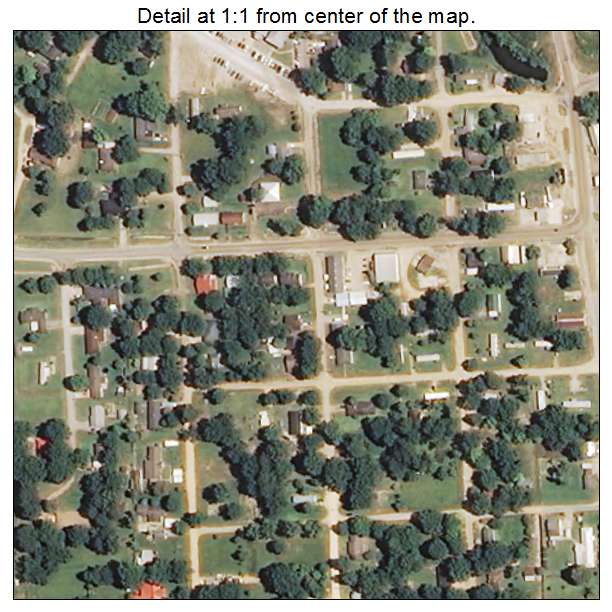 Crowder, Mississippi aerial imagery detail