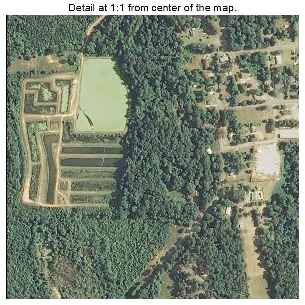 De Kalb, Mississippi aerial imagery detail