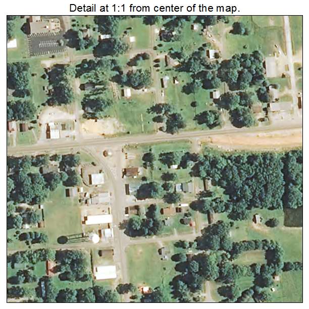 Derma, Mississippi aerial imagery detail