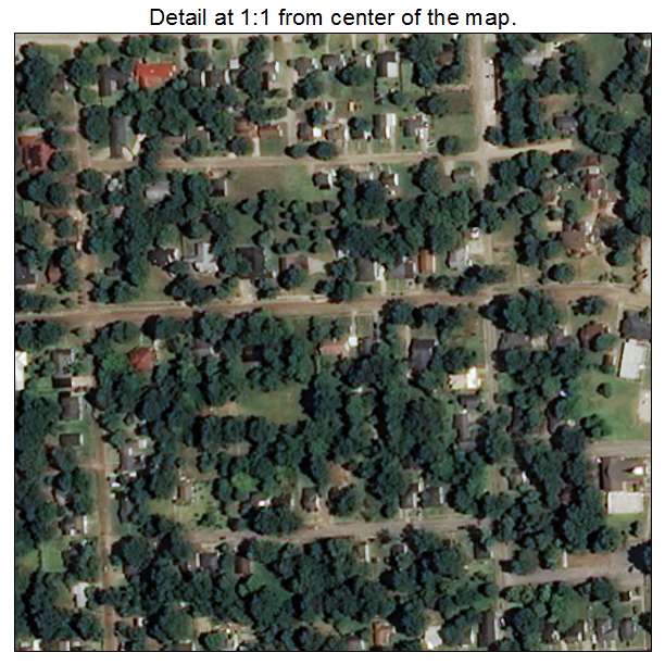 Drew, Mississippi aerial imagery detail