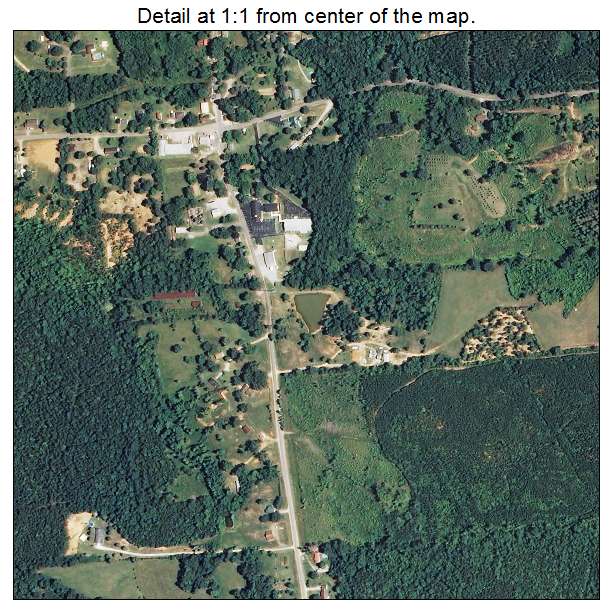 Dumas, Mississippi aerial imagery detail