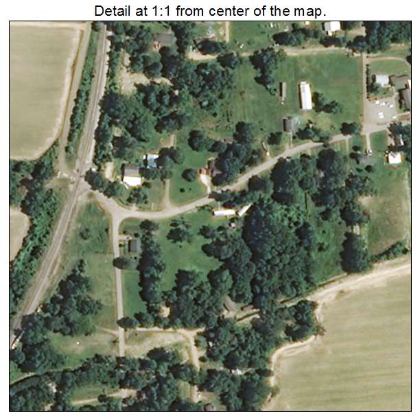 Eden, Mississippi aerial imagery detail