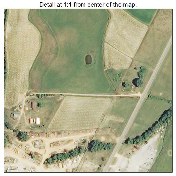 Falkner, Mississippi aerial imagery detail