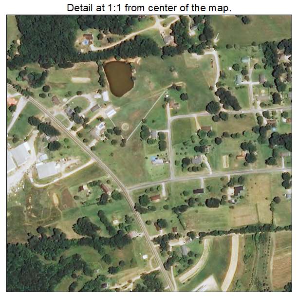Farmington, Mississippi aerial imagery detail