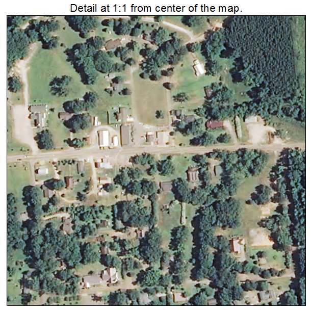 French Camp, Mississippi aerial imagery detail
