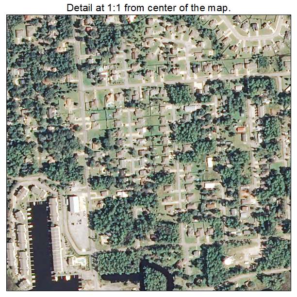 Gulf Park Estates, Mississippi aerial imagery detail