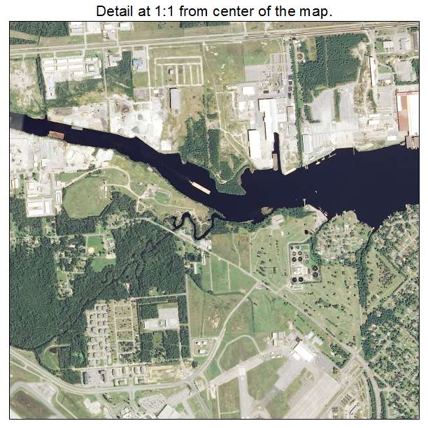 Gulfport, Mississippi aerial imagery detail