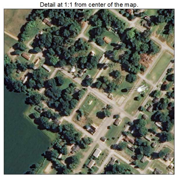 Gunnison, Mississippi aerial imagery detail