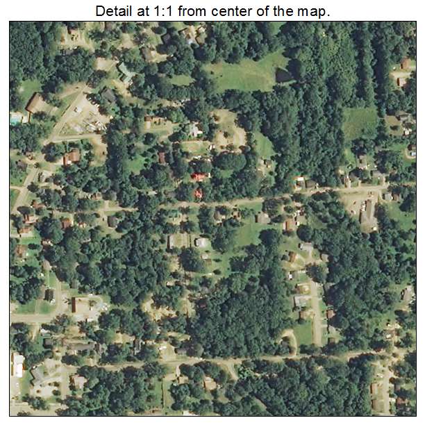 Hazlehurst, Mississippi aerial imagery detail