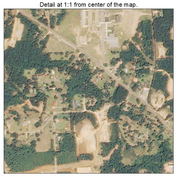 Heidelberg, Mississippi aerial imagery detail