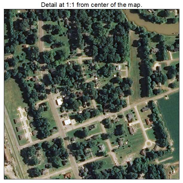 Hollandale, Mississippi aerial imagery detail