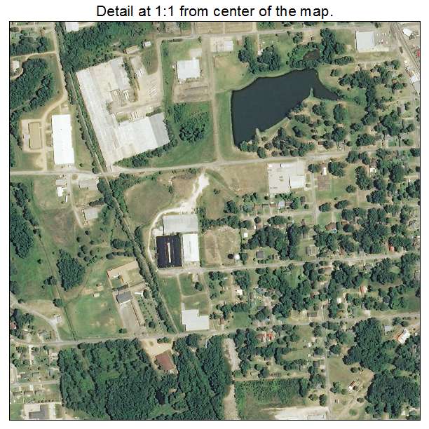 Houston, Mississippi aerial imagery detail
