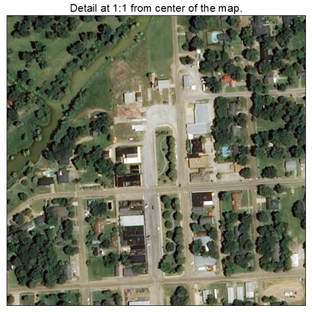 Inverness, Mississippi aerial imagery detail