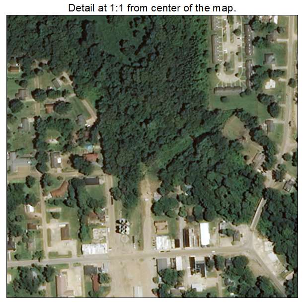 Isola, Mississippi aerial imagery detail