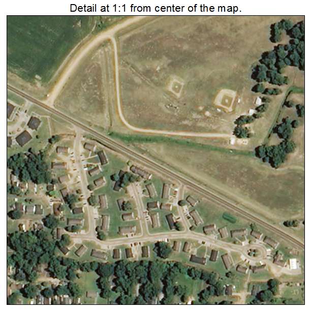 Itta Bena, Mississippi aerial imagery detail