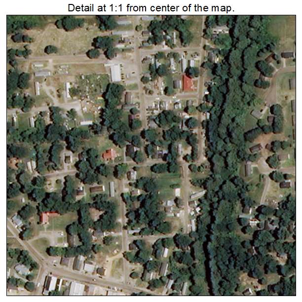 Jonestown, Mississippi aerial imagery detail
