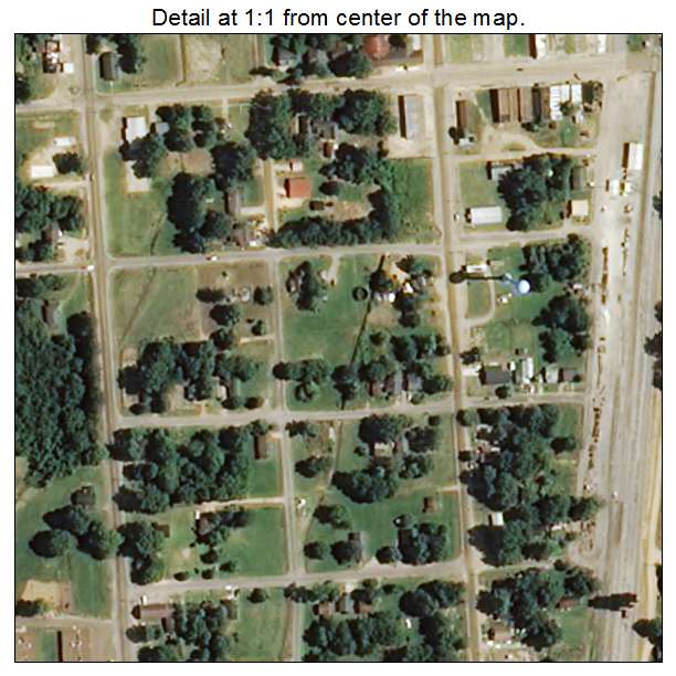 Lambert, Mississippi aerial imagery detail