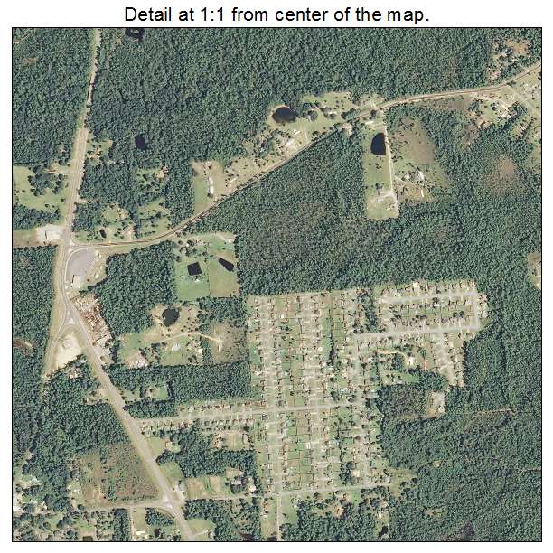 Latimer, Mississippi aerial imagery detail
