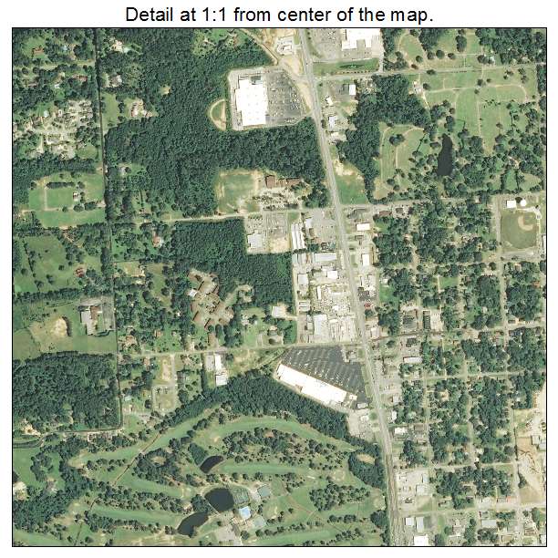 Laurel, Mississippi aerial imagery detail