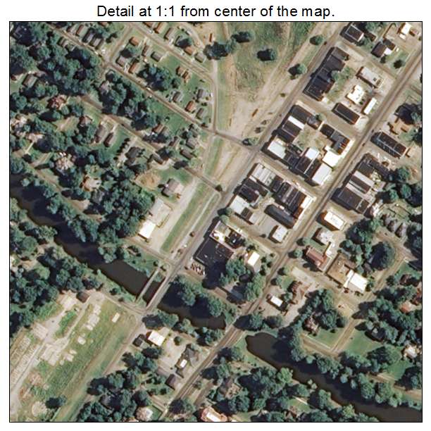 Leland, Mississippi aerial imagery detail
