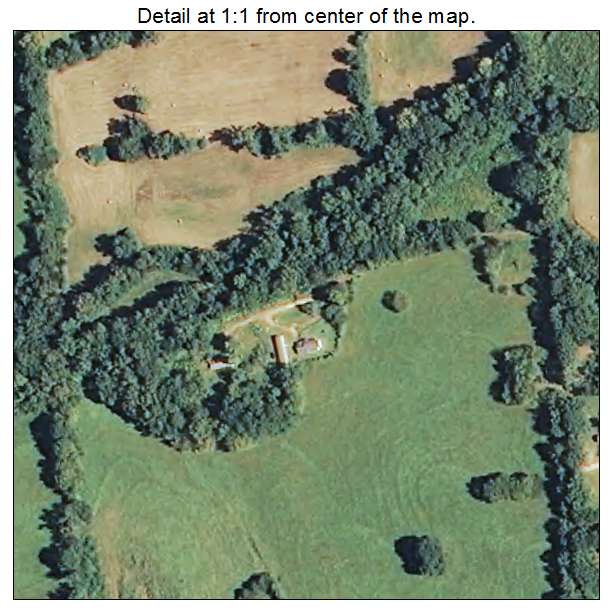 Lena, Mississippi aerial imagery detail