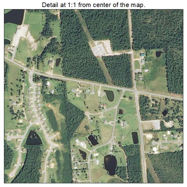 Lyman, Mississippi aerial imagery detail