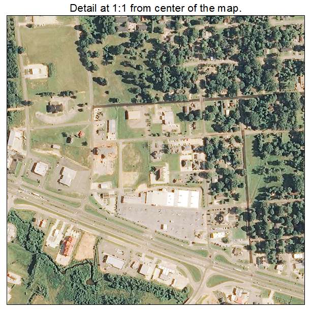 Magee, Mississippi aerial imagery detail