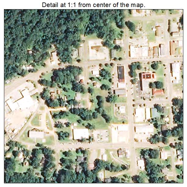 Meadville, Mississippi aerial imagery detail