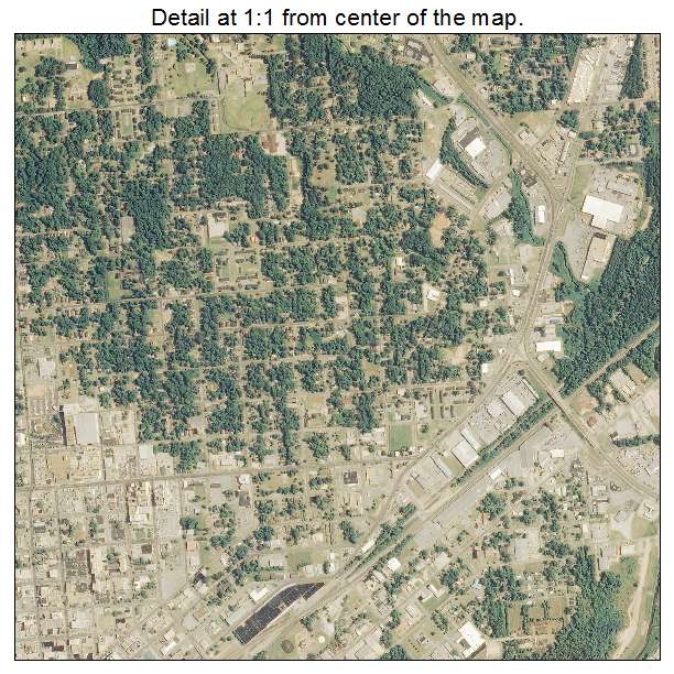 Meridian, Mississippi aerial imagery detail