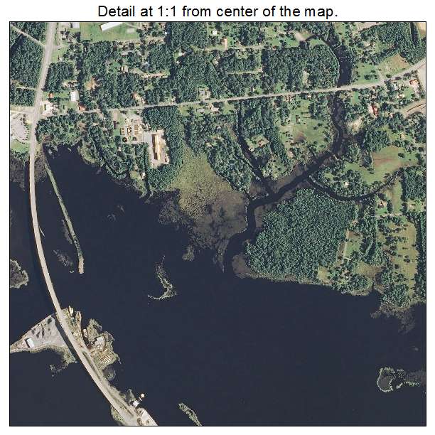 Moss Point, Mississippi aerial imagery detail