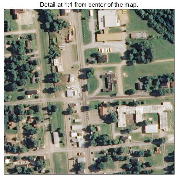 Mound Bayou, Mississippi aerial imagery detail