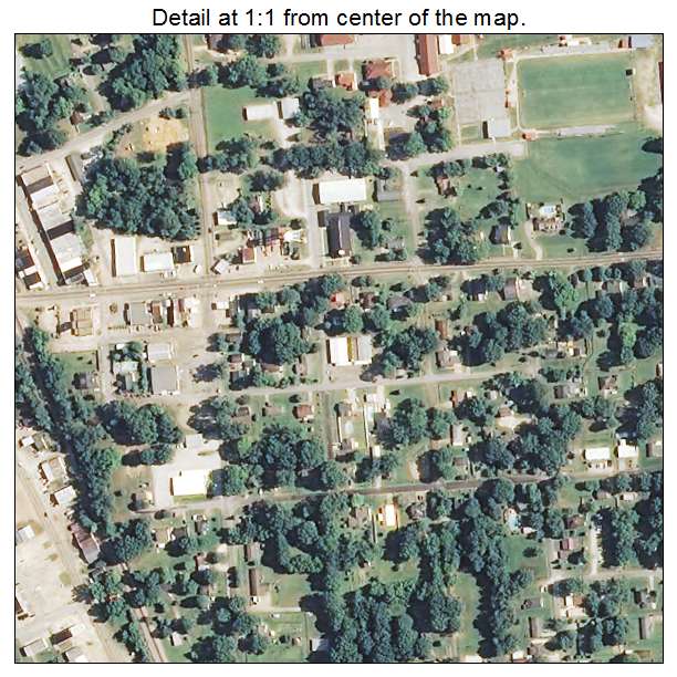 Nettleton, Mississippi aerial imagery detail