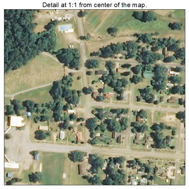 New Hebron, Mississippi aerial imagery detail