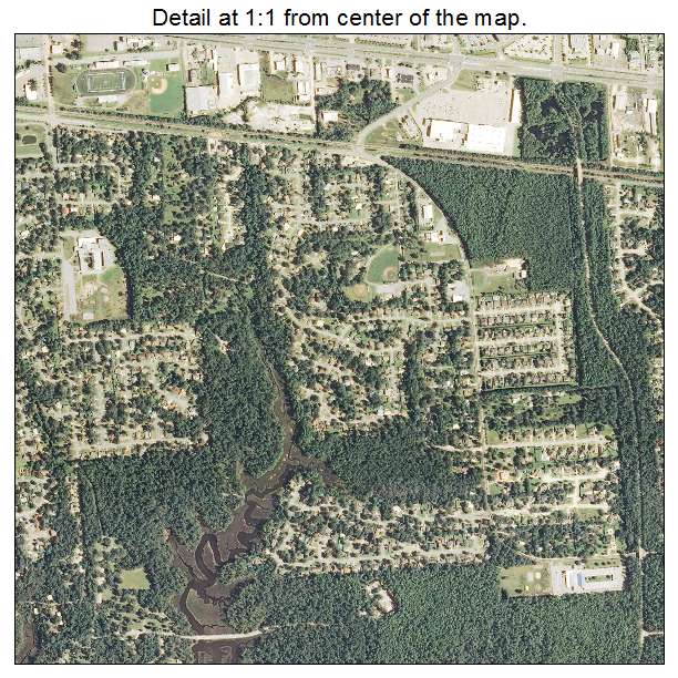 Ocean Springs, Mississippi aerial imagery detail