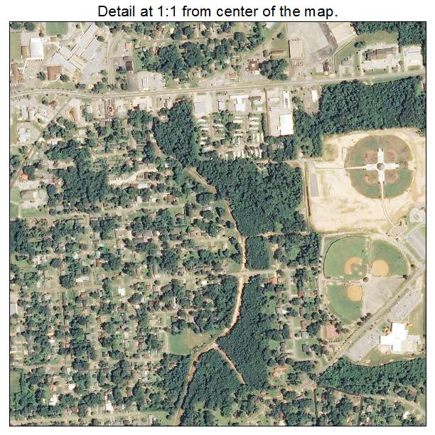 Petal, Mississippi aerial imagery detail