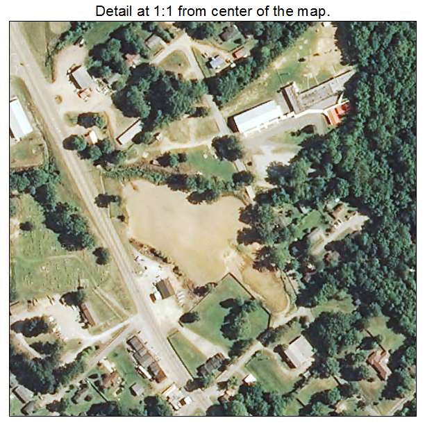 Potts Camp, Mississippi aerial imagery detail